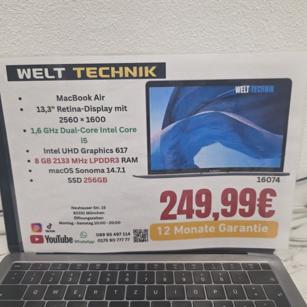 Apple MacBook Air 13 256 GB Silber